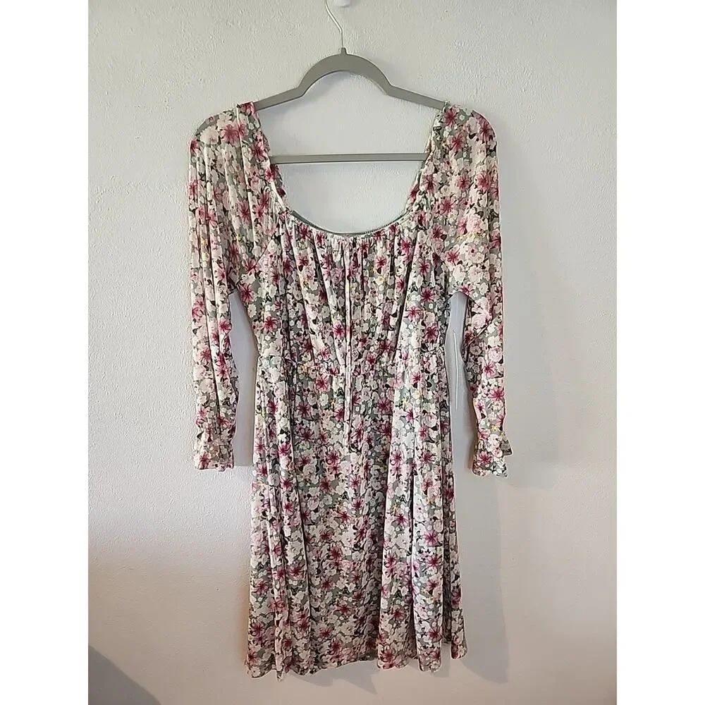 Absolutley Famous Mini Dress Floral Paisley Y2k Womens Size Small NWT